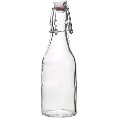 Бутылка с пробкой «Свинг»; стекло, пластик; 250мл; D=64, H=192, L=50мм