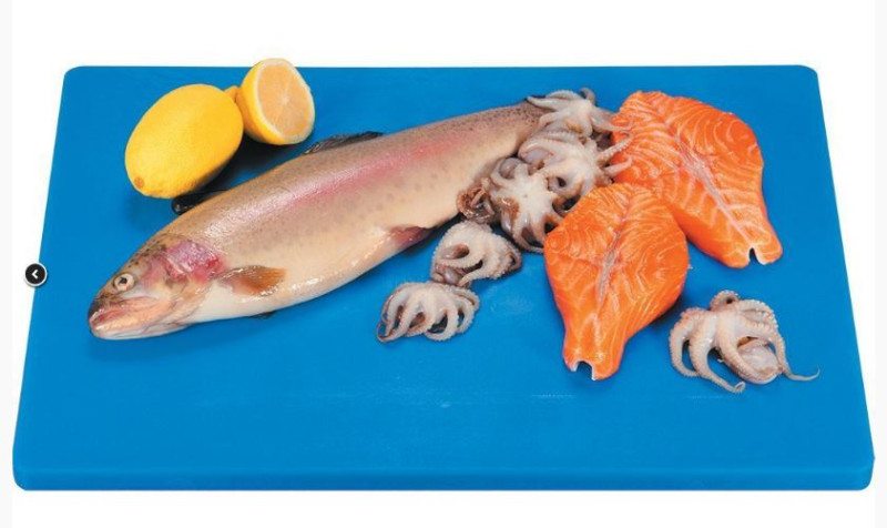 Доска разделочная 40*30*1,8 см синяя, пластик, P.L. Proff Cuisine