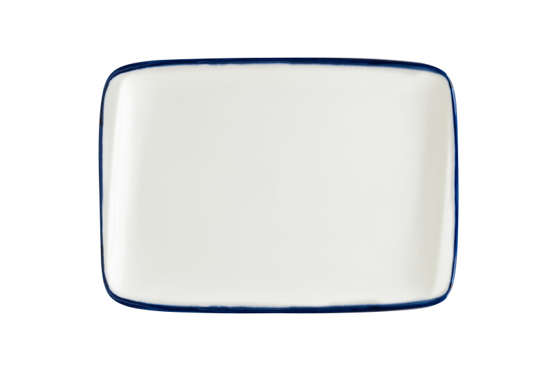 Блюдо прямоуг. 230*160 мм. Линеа Синий, форма Мув Bonna/1/12/1260/