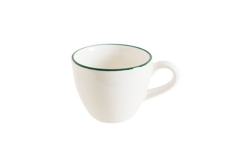 Чашка 80 мл. кофейная d=65 мм. h=53 мм. Линеа Зеленый (блюдце 78068) Bonna /1/6/1776/