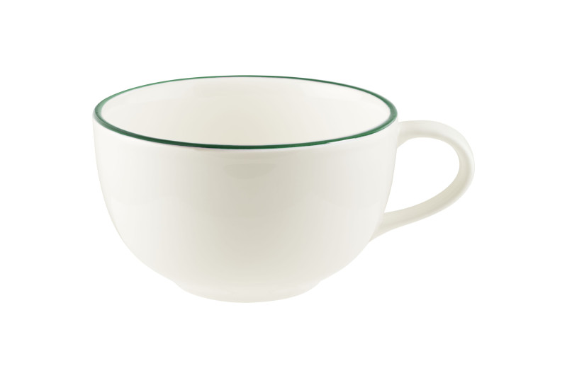 Чашка 250 мл. чайная d=96 мм. h=56 мм. Линеа Зеленый (блюдце 78069) /1/6/708/