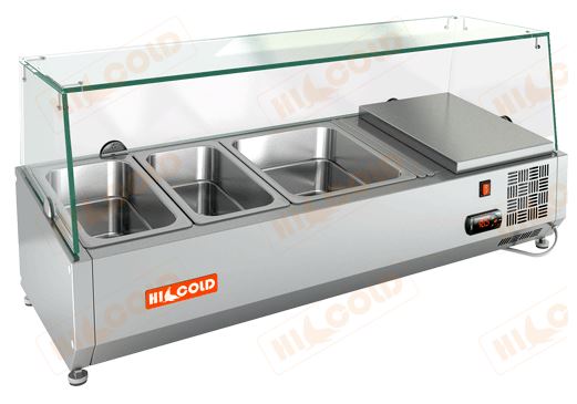 Настольная охлаждаемая витрина для ингредиентов HICOLD VRTG 1000