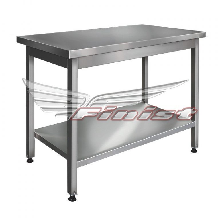 Стол СППр 2 полки сплошная нерж.