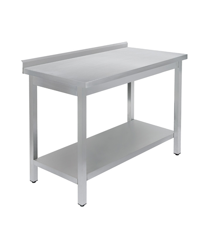 Стол универсальный Luxstahl СПУ-18/7 со сплошной полкой нерж