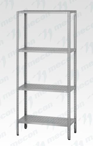 Стеллаж полочный СПЛн - 1500*600*1800 "Norma Inox" (полка перфорация 4 шт.)