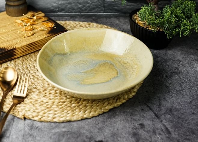 Салатник d 23 см h 4,9 см, Stoneware Peral