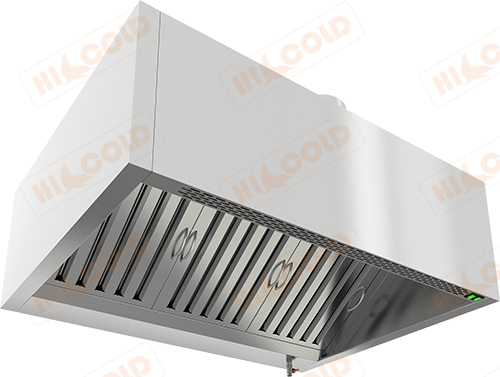 Зонт вытяжной пристенный HICOLD ЗКВП-1509 коробчатый с ж/у фильтрами, без отв., без подсвет.