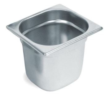 Гастроемкость 1/6 h=200 мм. 3,2 л. нерж. MGsteel /1/6/36/