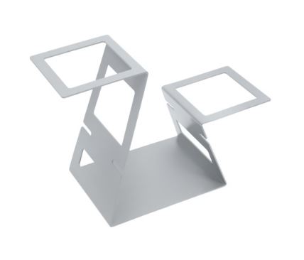 Подставка фуршетная Фламинго 420х200х290 мм серебро Luxstahl