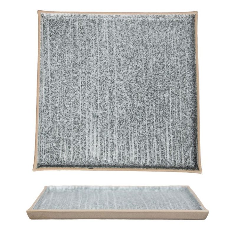 Тарелка квадратная Untouched Taiga 24,5*24,5 см