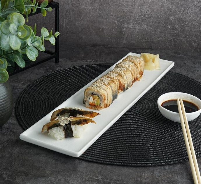 Блюдо прямоугольное 40,5*10,5 см h1,5 см White Matt Panasia P.L. Proff Cuisine