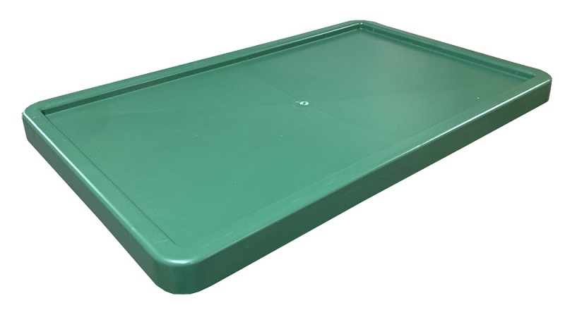 Крышка к ящику 590*360*30 мм. сплошная, зеленая /1/ **