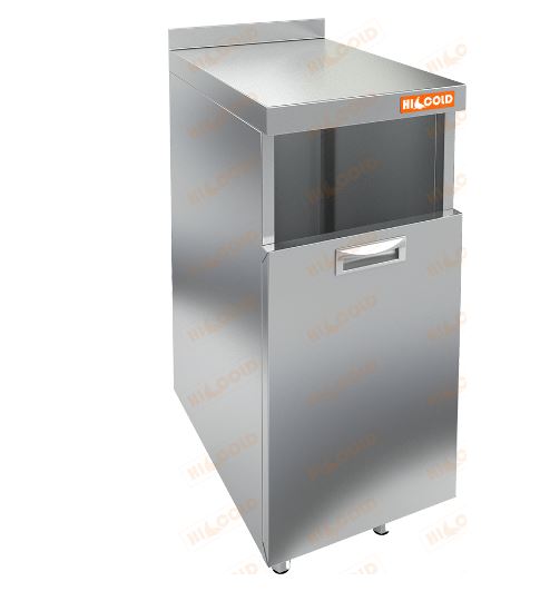 Стол под мусорный бак с бортом HICOLD НБММБ-4/6Б