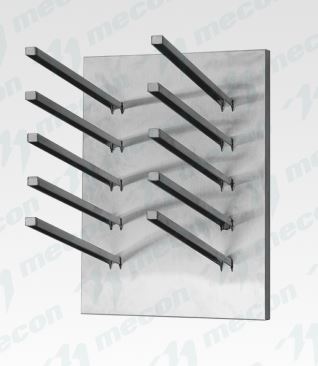 Сушка для досок горизонтальная СДГн - 300*300*400, нерж. сталь, 5 ячеек