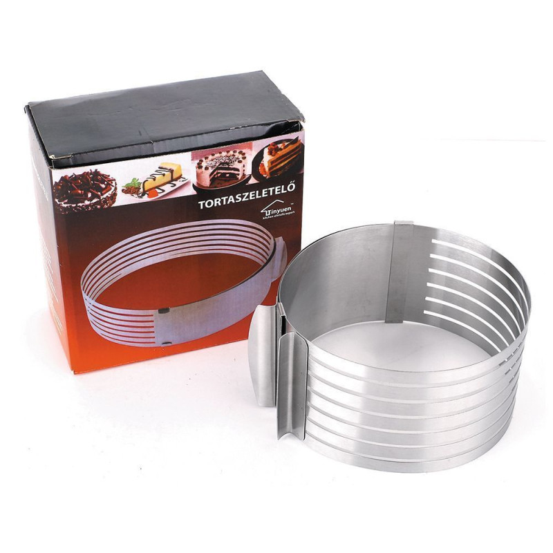 Форма раздвижная «Кольцо» с шестью делениями для нарезки разной толщины, 16-30*8,5 см