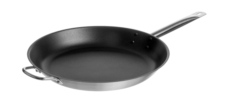 Сковорода d=37 см. h=5 см. 3,8 л. нерж. с 2 ручками с антиприг. покрыт. (индукция) MGsteel