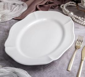 Блюдо овальное 38x26,5 см h 3,3 см, фарфор, Grazia