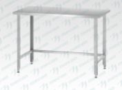 Стол производственный СПРн - 1000*700*860 "Norma", борт (каркас цинк; полка-обвязка, нерж. 430; ножк
