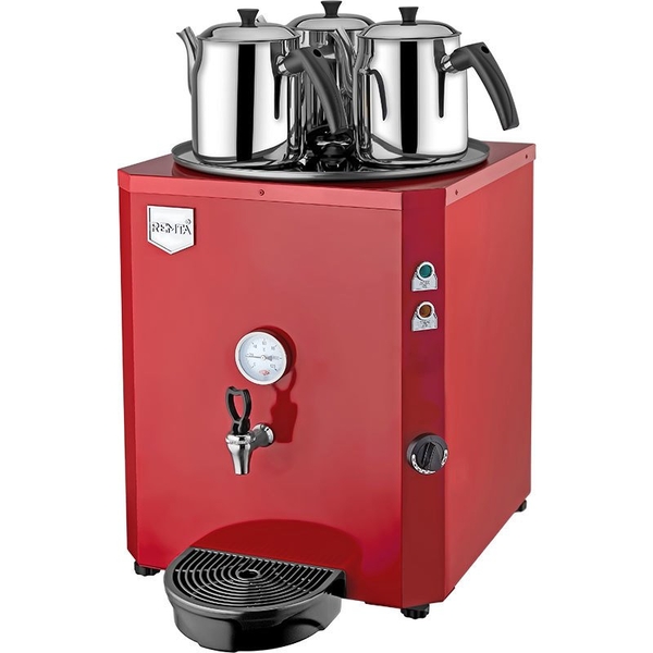 Чайник REMTA Jumbo Tea DE10 с 3 чайниками, 40 л, заливной, красный