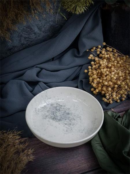 Салатник 17см Smoky Matte Blue