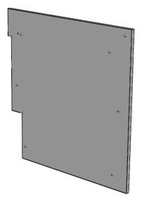 Боковина MARTA техническая, с комплектом крепежа, левая