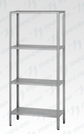 Стеллаж полочный СПЛн - 1200*600*1800 "Norma Inox" (полка перфорация 4 шт.)