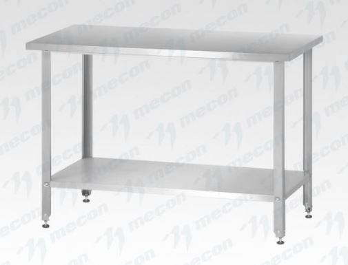 Стол производственный СПРн - 800*800*860 "Norma Ral" (полка сплошная; ножка угловая)