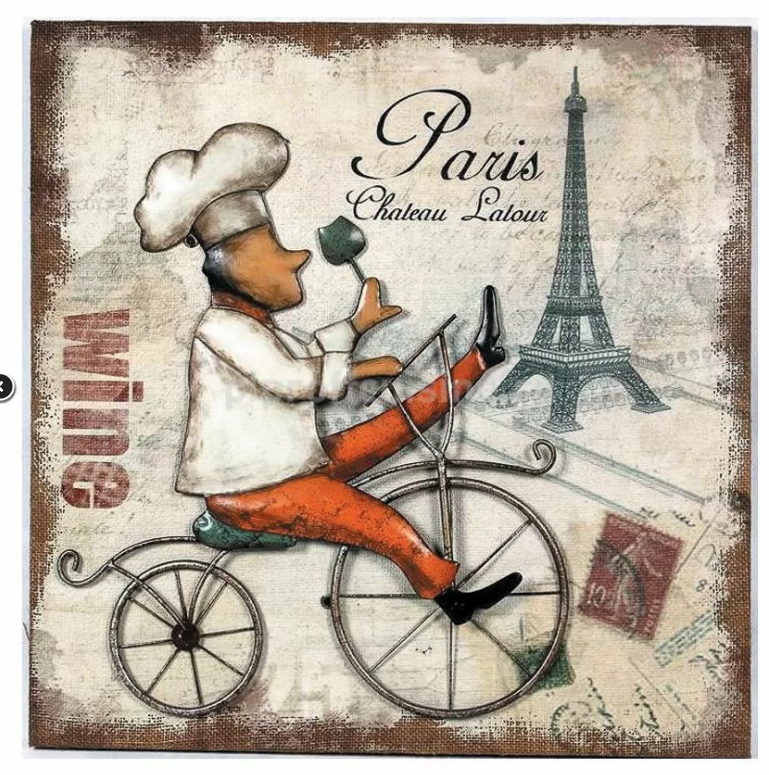 Картина "Paris" 50*50*4,5 см, P.L. Proff Cuisine