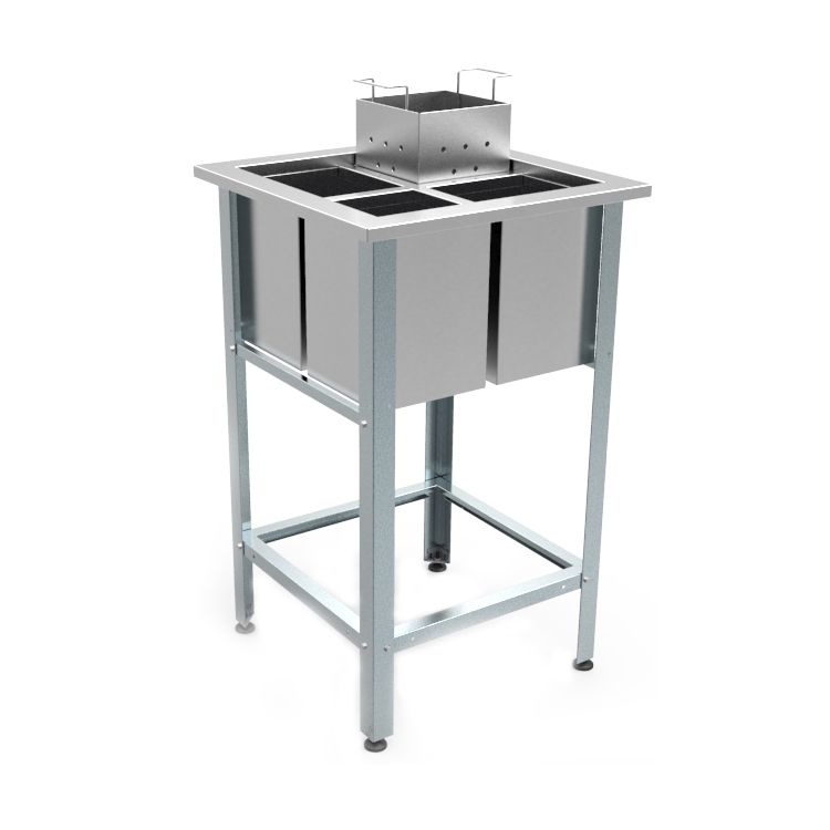 Ванна моечная для яиц Кобор ВМЯ/1-63/63/430