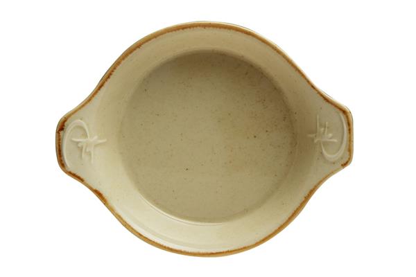 Форма для запекания d 21 см h 5,5 см (L c ручками 27 см) фарфор цвет желтый Seasons