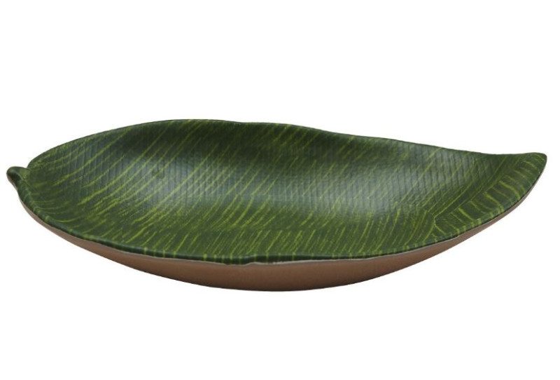 Блюдо поднос меламиновый 23*13см P.L. Green Banana Leaf