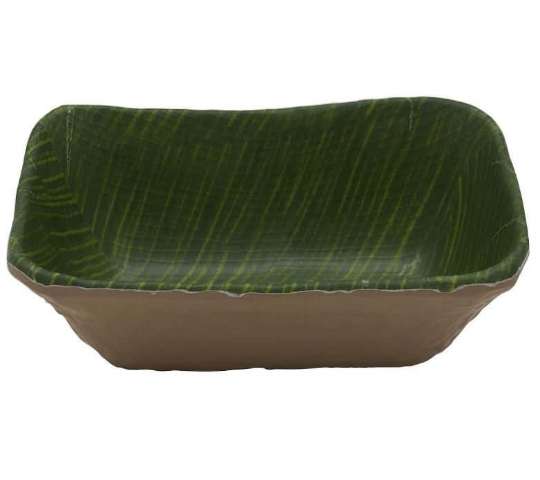 Салатник меламиновый 17.6*10.8*6.5см P.L. Green Banana Leaf