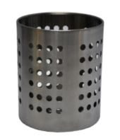 Емкость для столовых приборов (стакан) d=100 мм. h=125 мм. перфор. нерж. MGsteel /1/96/