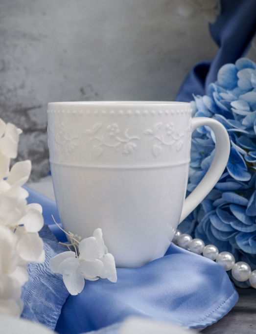 Кружка 350 мл, 11,6x8,8 см h 9,8 см, фарфор, Primavera