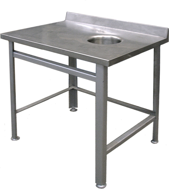 Стол для сбора отходов HESSEN СППО 9/6-оц прав, пристенный