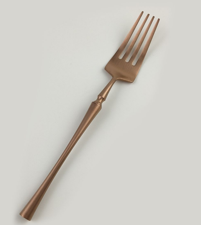 Вилка столовая ,PVD покрытие,медный матовый цвет,серия "1920-Copper" P.L.