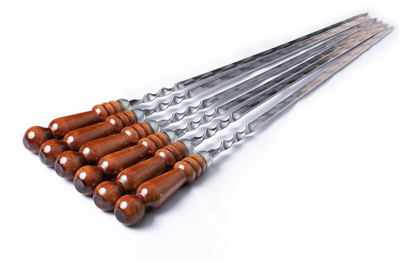 Шампур 55см дер ручка