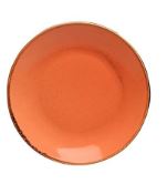 Тарелка 28 см фарфор цвет оранжевый Seasons