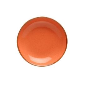 Тарелка глубокая 21 см фарфор цвет оранжевый Seasons