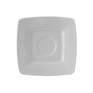 Блюдце «Виктория»; фарфор; H=15, L=170, B=170мм; белый