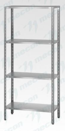Стеллаж полочный СПЛн - 800*600*1800 "Norma Inox" (полка сплошная 4 шт.)