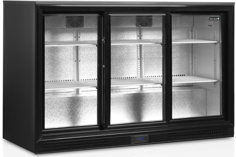 Шкаф холодильный со стеклом TEFCOLD DB301S-3 барный черный