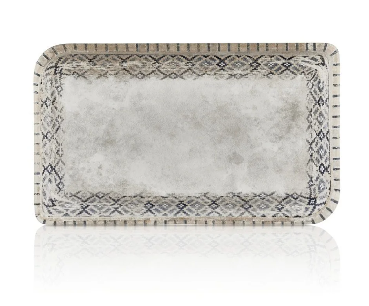 Блюдо прямоугольное 24*15 cм, фарфор,серия "Rug", By Bone