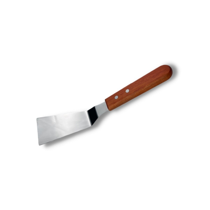 Лопатка 24,5 см. изогнутая раб.часть 13*5,5 см. нерж., с дерев. ручкой MGsteel /1/120/ (900B)