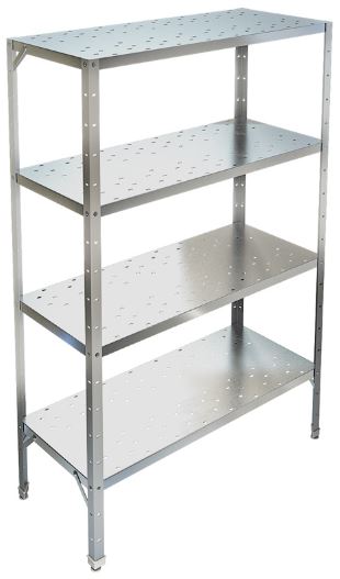 Стеллаж с перфорированными полками ТЕХНО-ТТ СТР-424/900 нерж