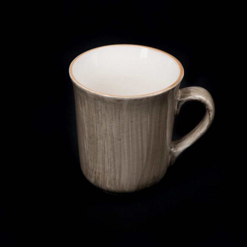 Кружка 375 мл серо-коричневая [HL900820B]