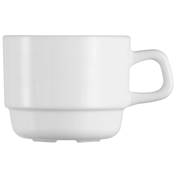 Чашка кофейная «Ресторан» стекло; 120мл; D=70,H=55,L=87мм; белый