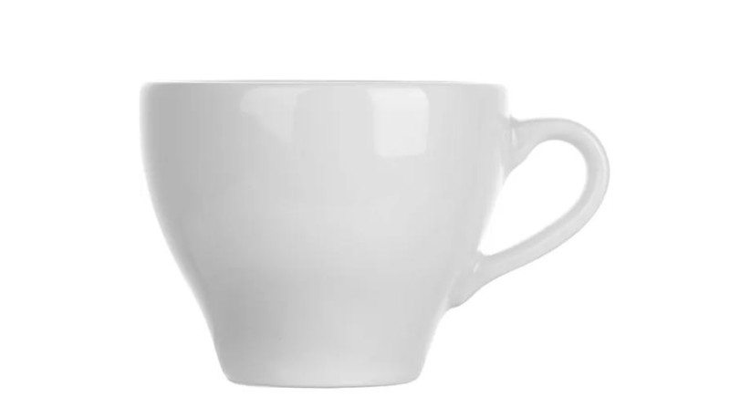 Чашка чайная «Паула»; фарфор; 200мл; D=9,H=6,L=11см; белый