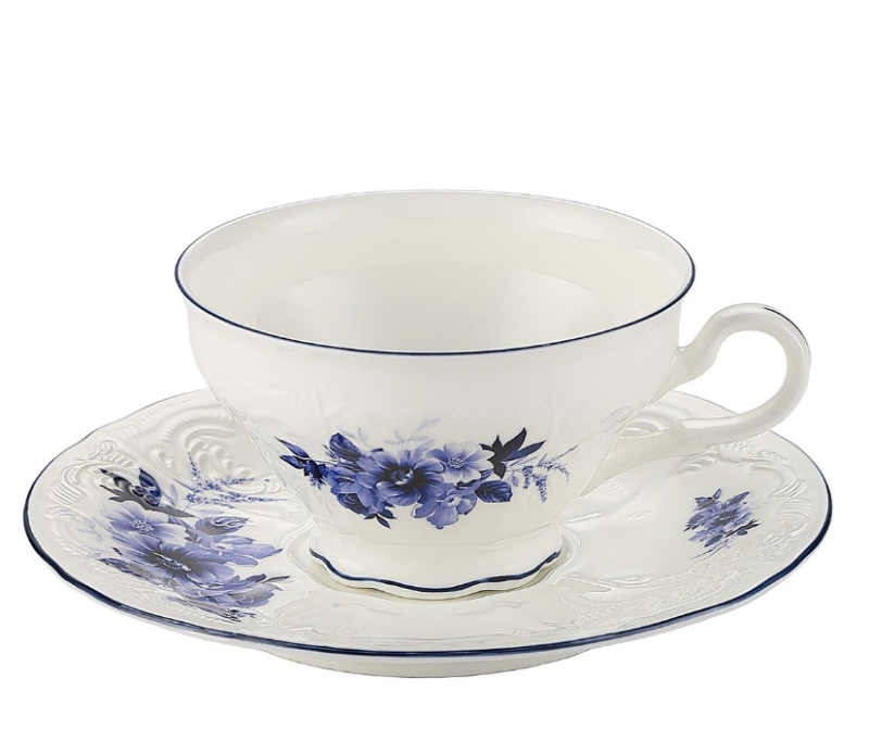 Чайная пара 220 мл,коллекция "Blue Flower" P.L. Proff Cuisine