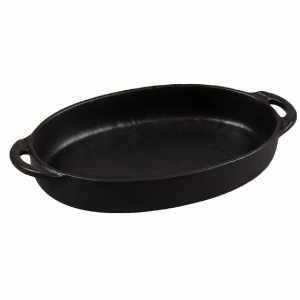 Блюдо для подачи и запекания Black Raw Steller 22,5*15*4 см, P.L. Proff Cuisine